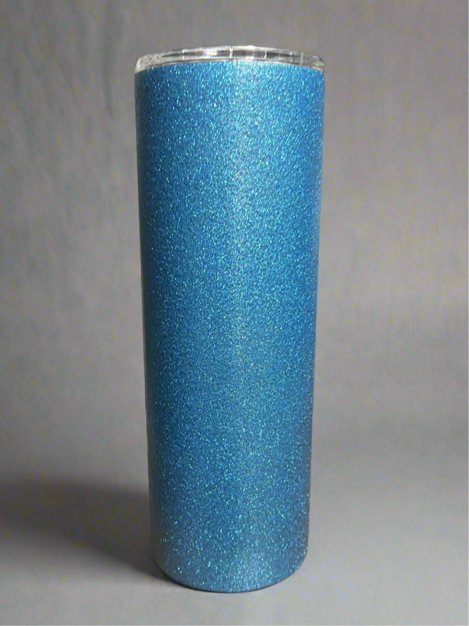 20oz Custom Blue Glitter