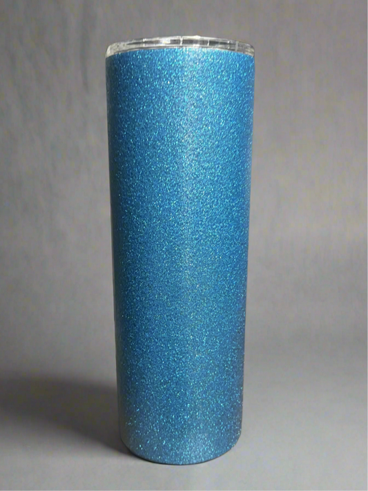 20oz Custom Blue Glitter